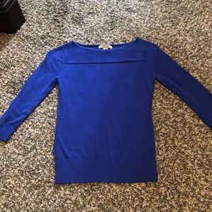 Royal blue Banana Republic boatneck sweater